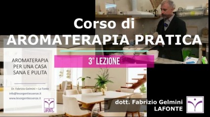 copertina AROMATERAPIA PRATICA 3° lezione la casa